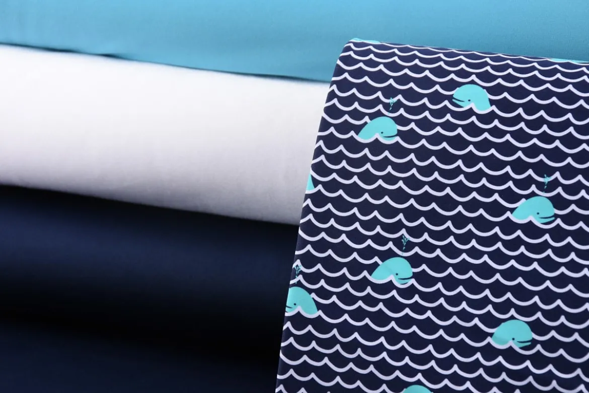 Kreativstoff Elastic Bademodenstoff uni dunkelblau