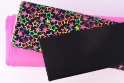 Kreativstoff Elastic Bademodenstoff uni pink