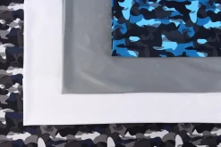 Kreativstoff Elastic Bademodenstoff uni weiß