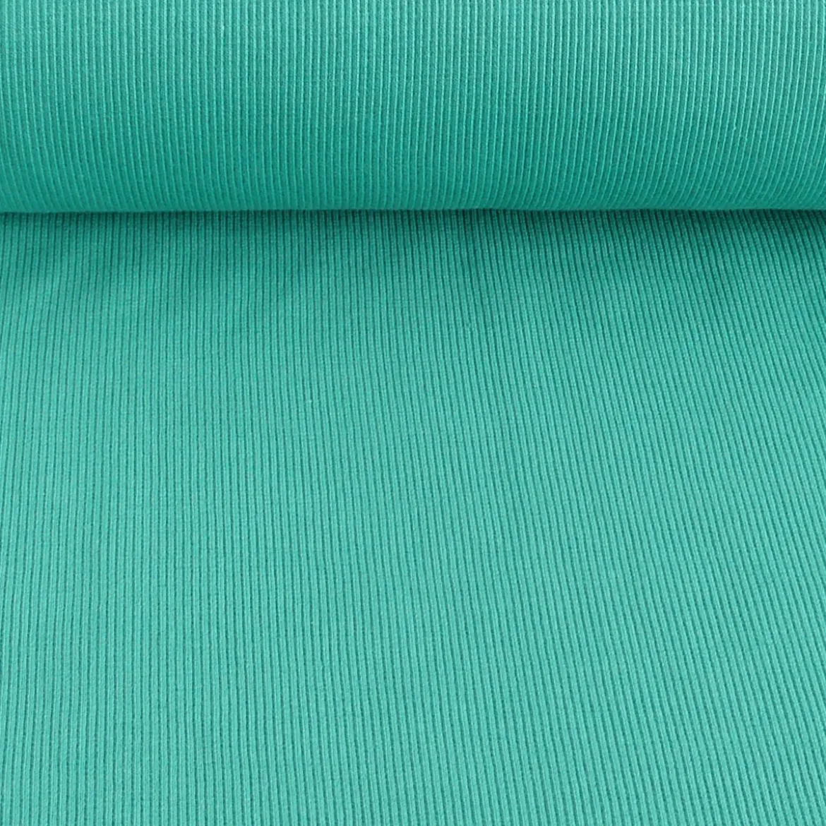Kreativstoff Strickschlauch Bündchenstoff grob türkis mintgrün 27cm Breite