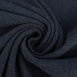 Kreativstoff Strickschlauch Bündchenstoff fein dunkelblau meliert 37cm Breite