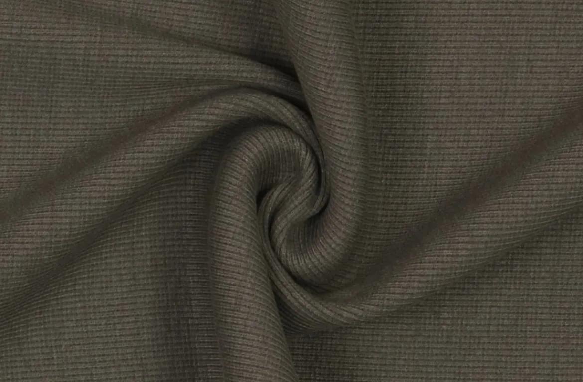 Kreativstoff Strickschlauch Bündchenstoff grob dunkelgrau 27cm Breite