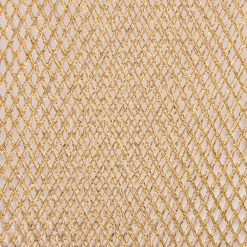 Kreativstoff Tüll Gitterstoff Lurex fest Glitzer goldfarbig 1,4m Breite