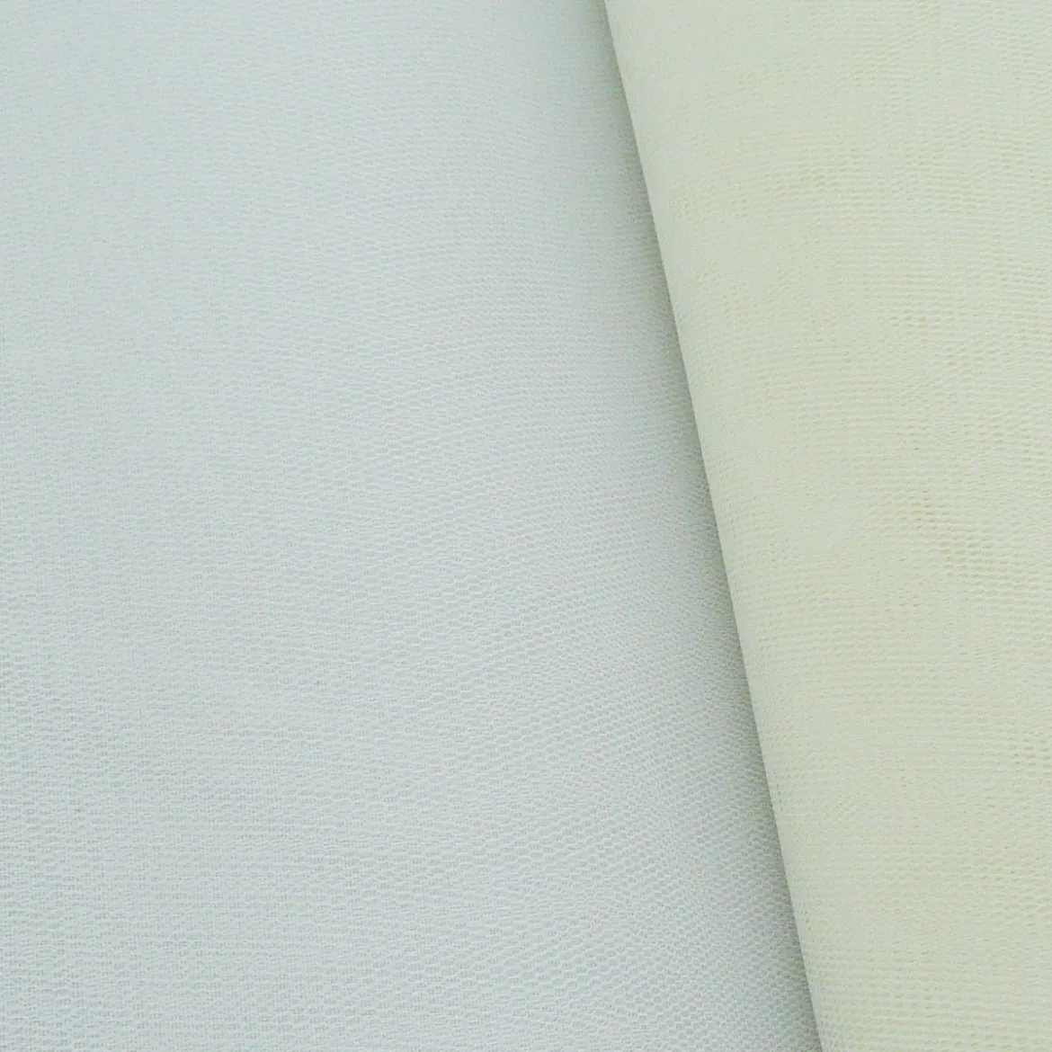 Kreativstoff Tüll Polyester creme 1,4m Breite