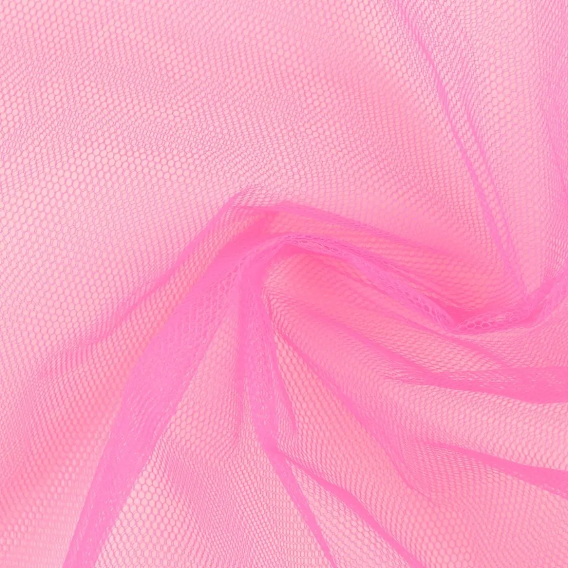 Kreativstoff Tüll Polyester neon pink 1,4m Breite