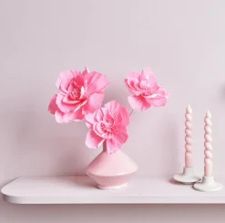 Krepppapier Blüten Neonpink 3er Set von Rico Design (La Vie en Rose)