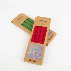 Krepppapier Rot 4 Bögen 25×60 cm, 180 % Krepp – ideal für Papierblumen | Creativ Company