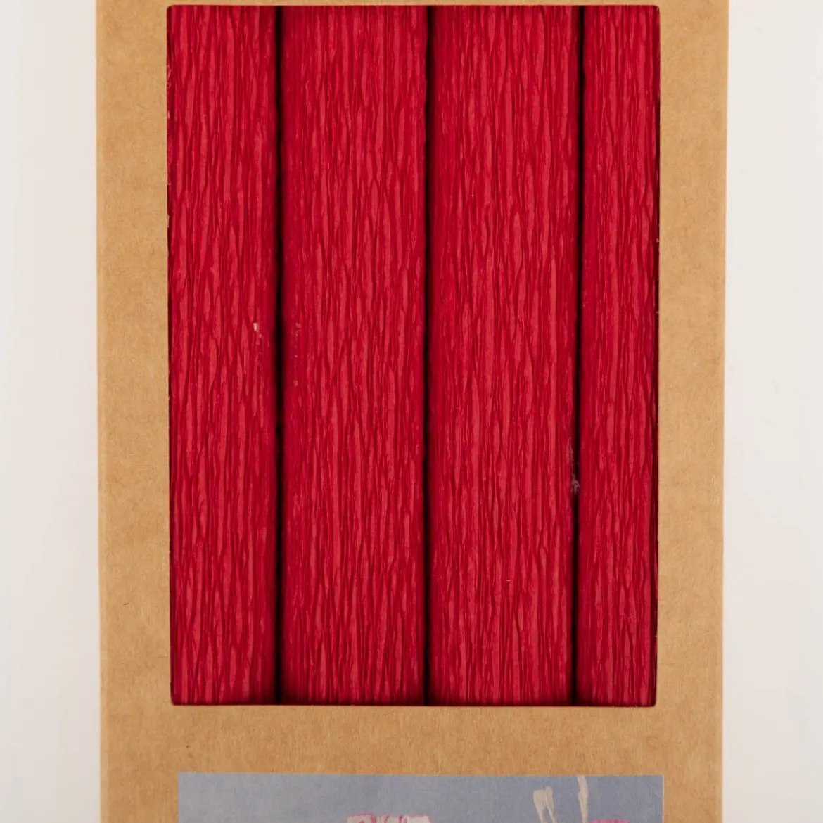 Krepppapier Rot 4 Bögen 25×60 cm, 180 % Krepp – ideal für Papierblumen | Creativ Company