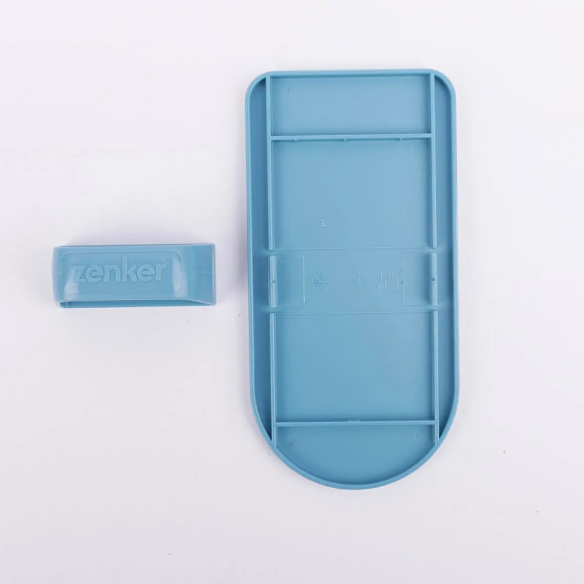 Kuchenglätter Kunststoff blau 16,5x8,5cm von Zenker