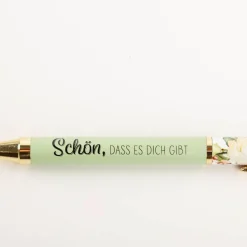 Kugelschreiber "Schön, dass es dich gibt" Wiese grün von La Vida