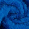 Kunstfell Fellimitat Plüsch Kurzhaar kuschelweich royalblau 1,5m Breite
