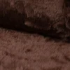 Kunstfell Fellimitat Plüsch Kurzhaar kuschelweich braun 1,5m Breite