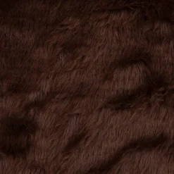 Kunstfell Fellimitat Plüsch Kurzhaar kuschelweich braun 1,5m Breite