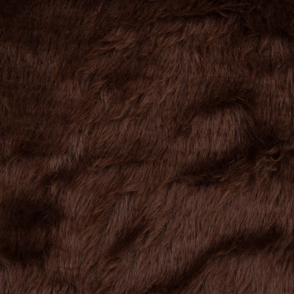 Kunstfell Fellimitat Plüsch Kurzhaar kuschelweich braun 1,5m Breite