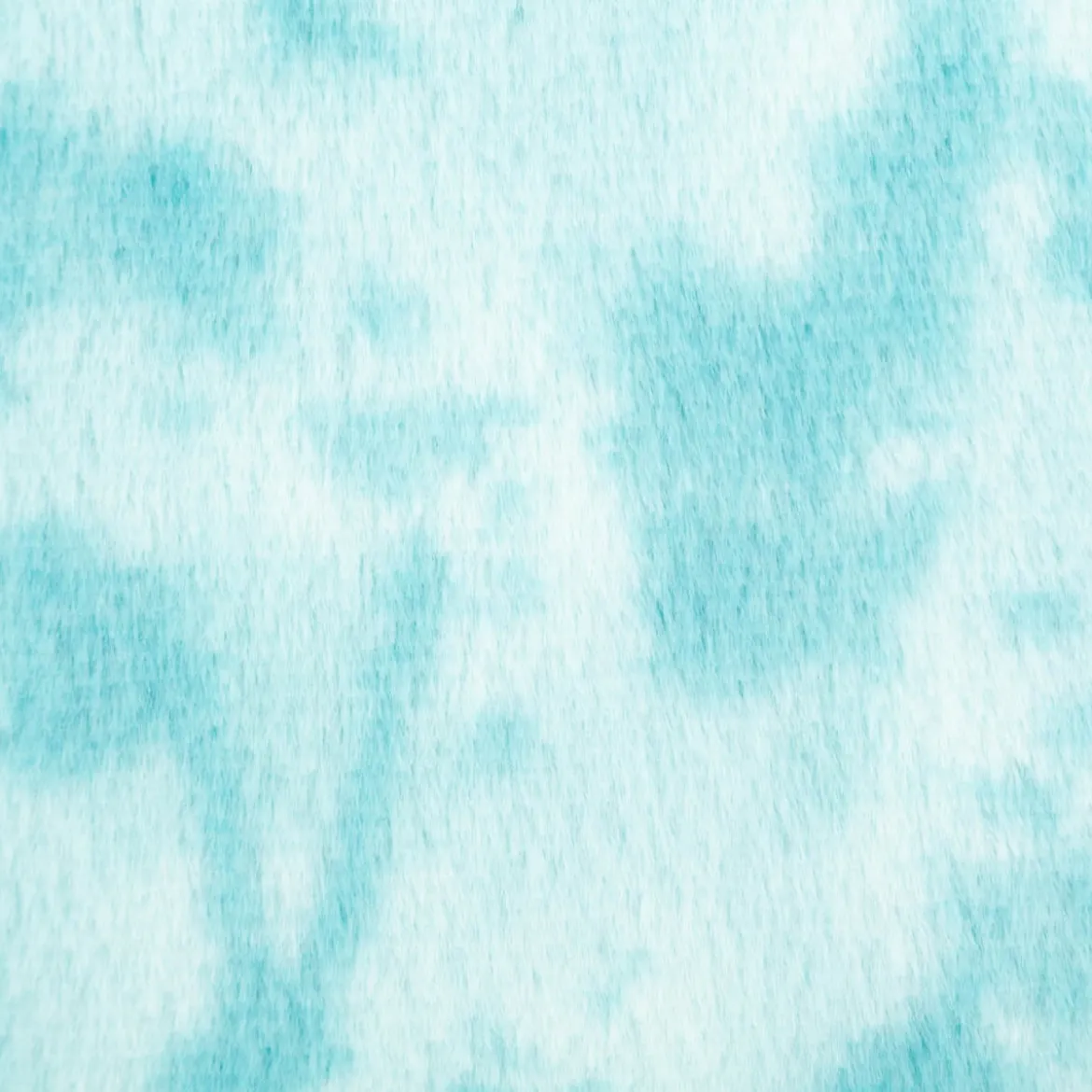 Kunstfelll Soft-Plüsch Meterware Batik blau 1,50m Breite