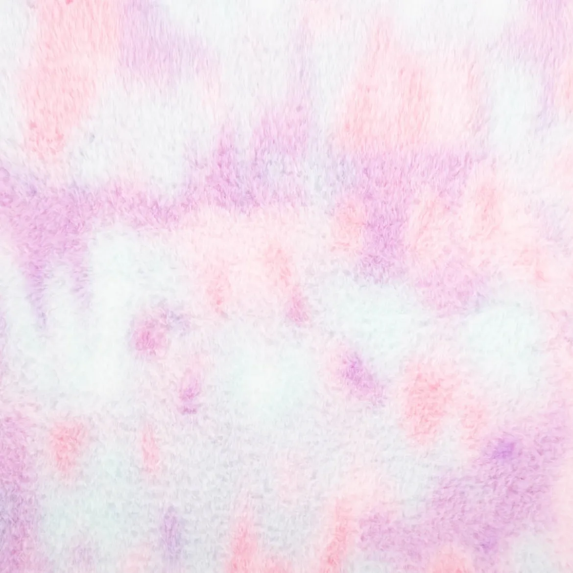 Kunstfell Soft-Plüsch Meterware Batik rosa lila hellblau 1,50m Breite
