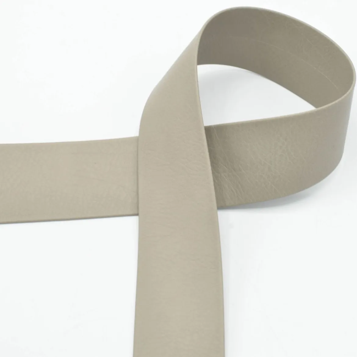 Kunstlederband hellgrau Breite: 4cm