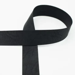 Kunstlederband schwarz Breite: 4cm