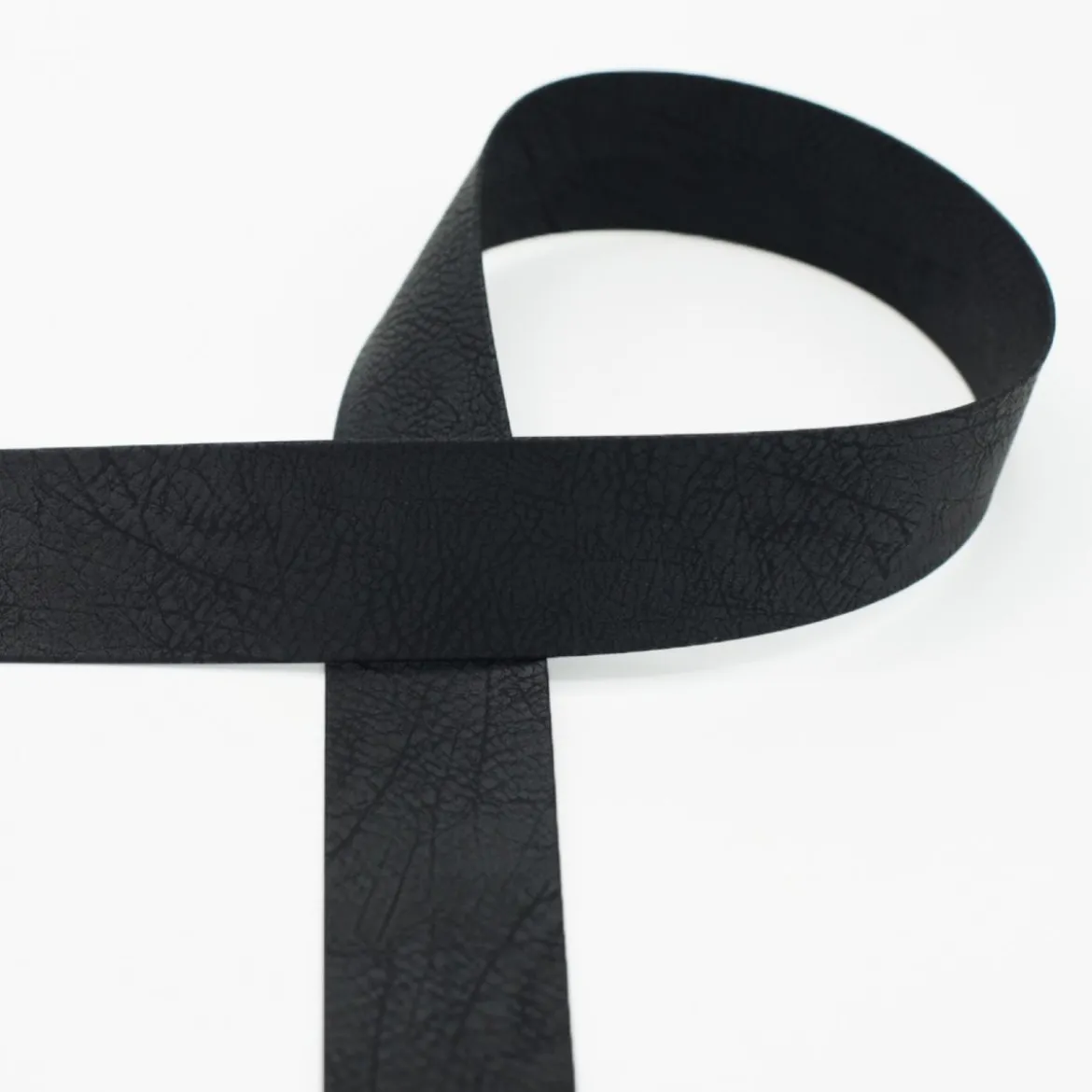 Kunstlederband schwarz Breite: 4cm