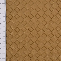 Kunstleder Kreativleder Flechtoptik ocker 1,38m Breite