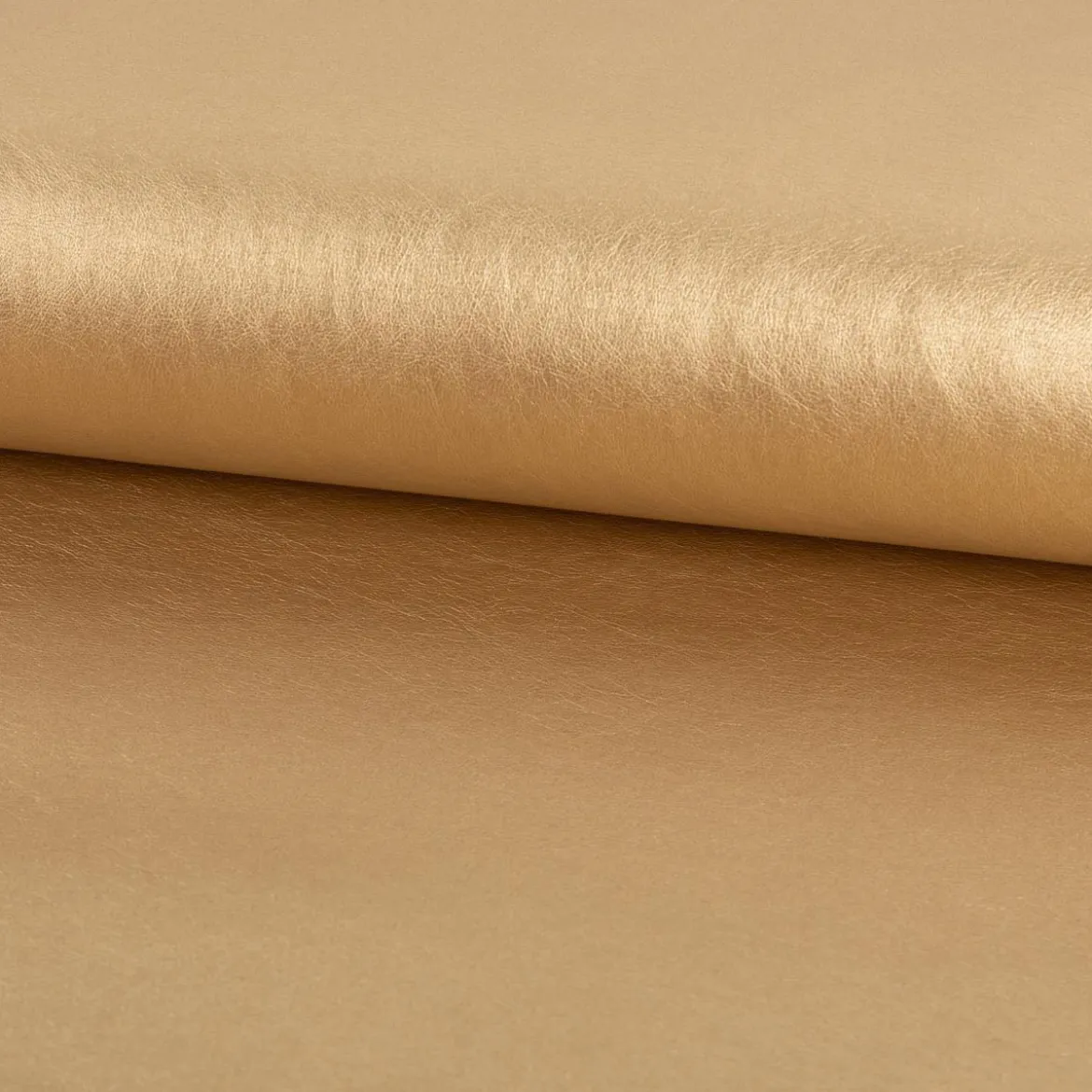 Kunstleder Lederimitat Kreativleder Polsterleder Bekleidungsleder mit Viskose Gold Metallic 1,4m Breite