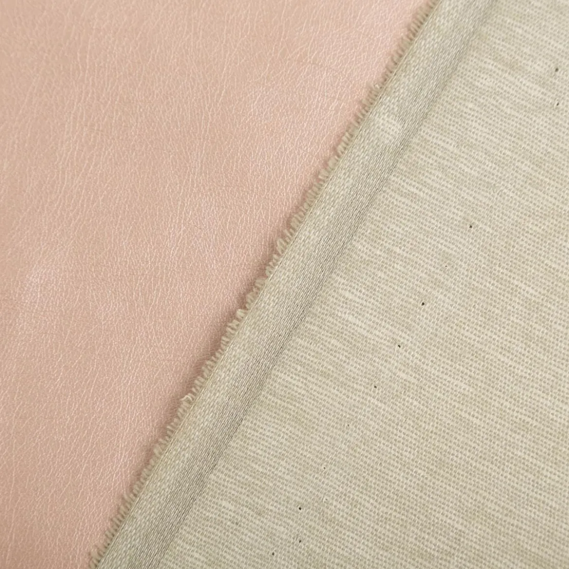 Kunstleder Lederimitat Kreativleder Polsterleder Bekleidungsleder mit Viskose Champagner Metallic 1,4m Breite