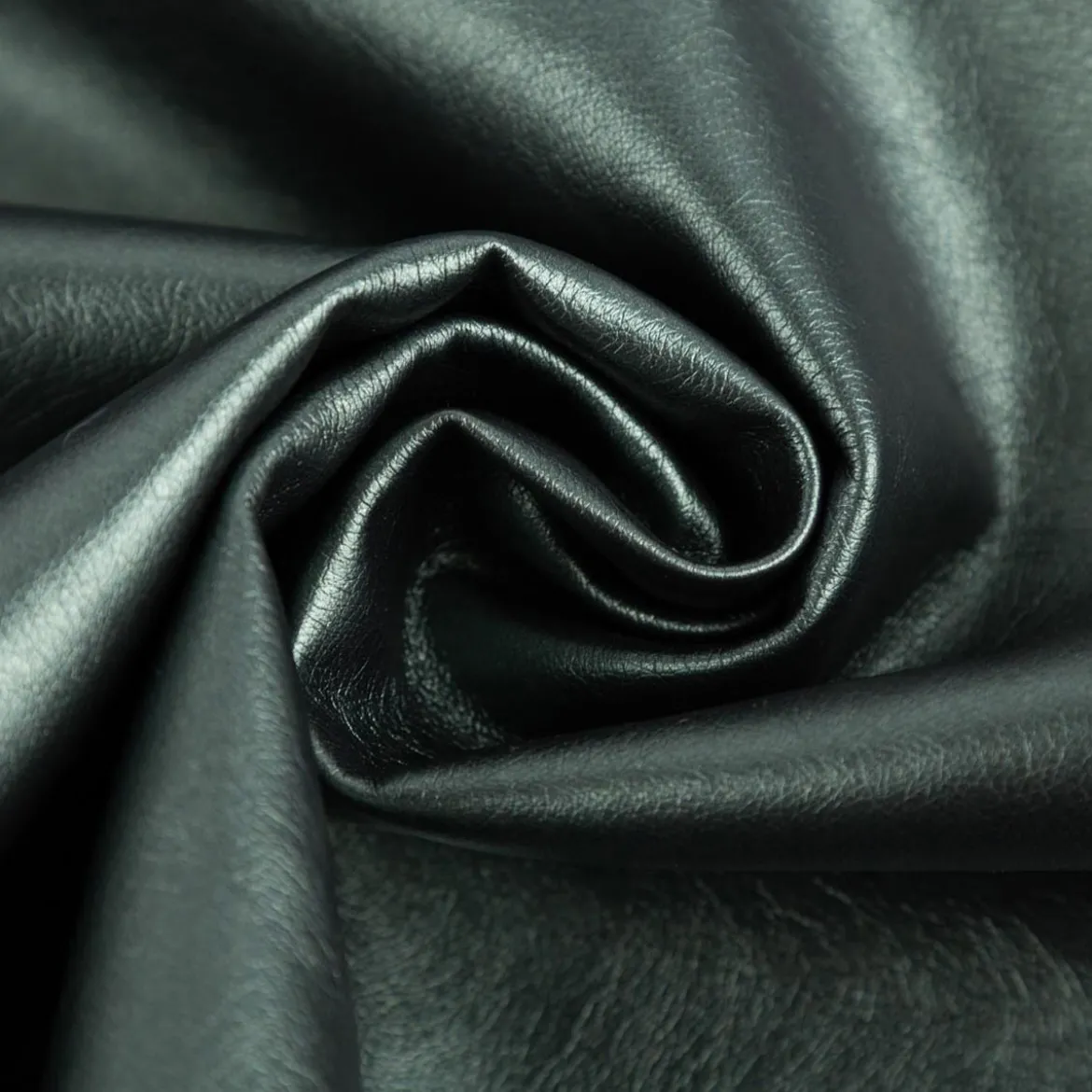 Kunstleder Lederimitat Kreativleder Polsterleder Bekleidungsleder mit Viskose Grün Metallic 1,4m Breite