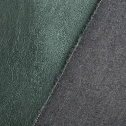 Kunstleder Lederimitat Kreativleder Polsterleder Bekleidungsleder mit Viskose Grün Metallic 1,4m Breite