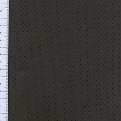 Kunstleder Lederimitat Kreativleder Bekleidungsleder mit Lochung khaki grün 1,32m Breite