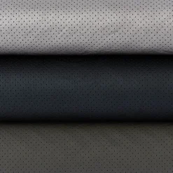Kunstleder Lederimitat Kreativleder Bekleidungsleder mit Lochung khaki grün 1,32m Breite