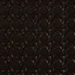 Kunstleder Lederimitat Struktur Geometrisch Relief braun lakritz 1,4m Breite