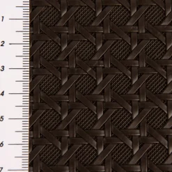 Kunstleder Lederimitat Struktur Geometrisch Relief braun lakritz 1,4m Breite