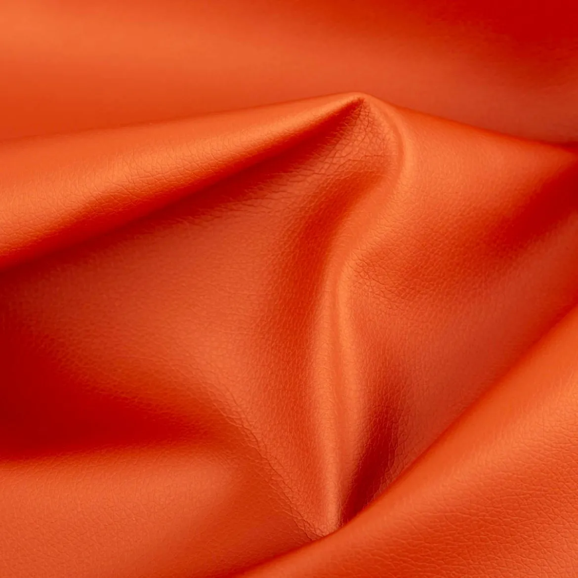 Kunstleder Polsterkunstleder Kreativleder Metallic Glanz orange 1,4m Breite
