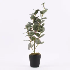 Kunstpflanze im Topf Eukalyptus grün 48cm