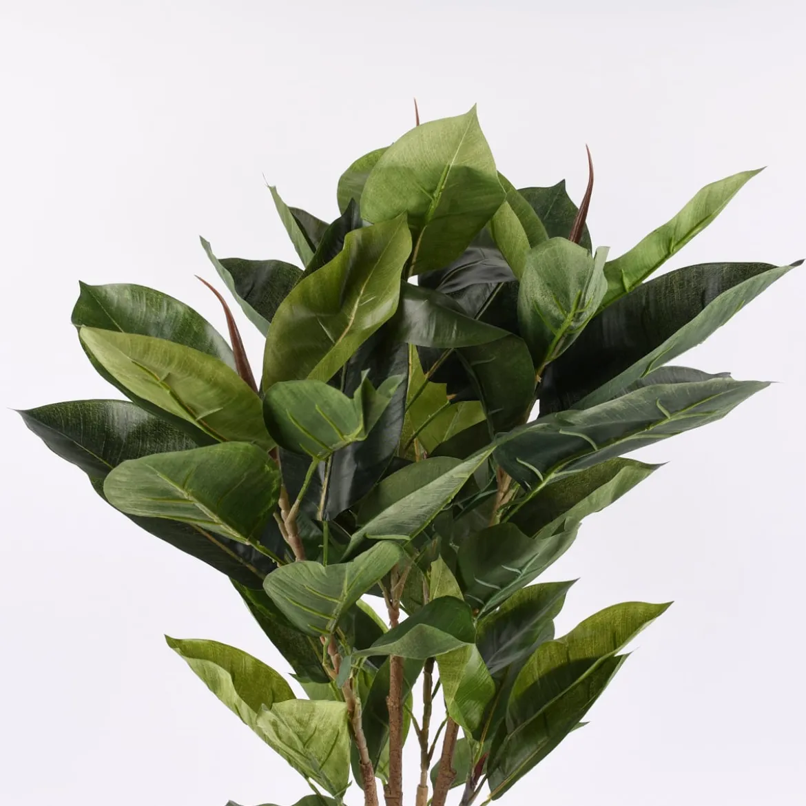 Kunstpflanze im Topf Gummibaum grün 93cm
