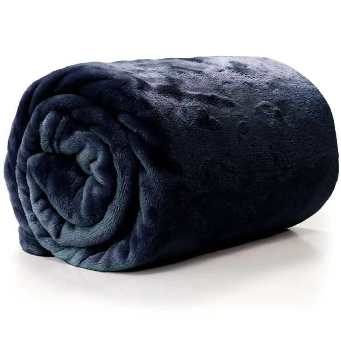 Kuscheldecke Enzo aus flauschiger Mikrofaser dunkelblau 130x180cm