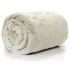 Kuscheldecke Enzo aus flauschiger Mikrofaser dove white 130x180cm