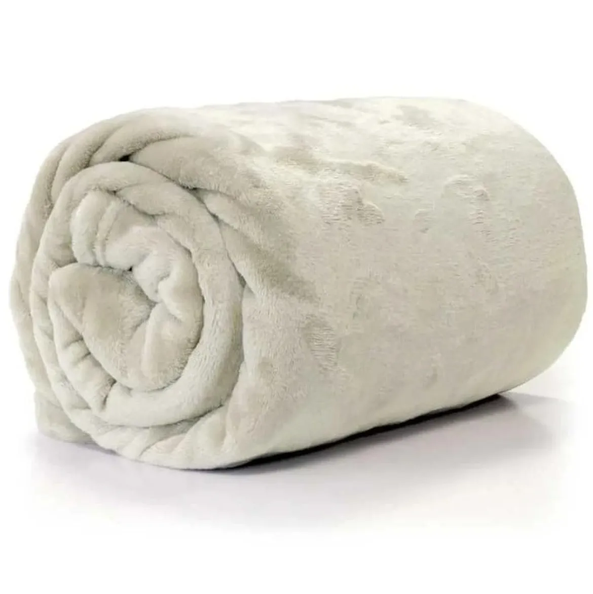 Kuscheldecke Enzo aus flauschiger Mikrofaser dove white 130x180cm