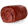 Kuscheldecke Enzo aus flauschiger Mikrofaser redwood rot-orange 130x180cm