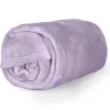Kuscheldecke Enzo aus flauschiger Mikrofaser flieder 130x180cm