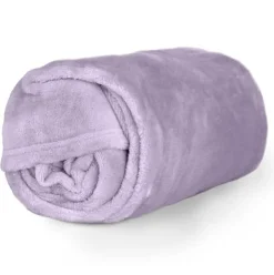 Kuscheldecke Enzo aus flauschiger Mikrofaser flieder 130x180cm
