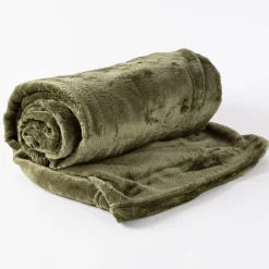 Kuscheldecke Enzo aus Mikrofaser winter green 130x180cm
