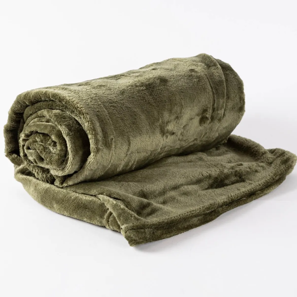 Kuscheldecke Enzo aus Mikrofaser winter green 130x180cm