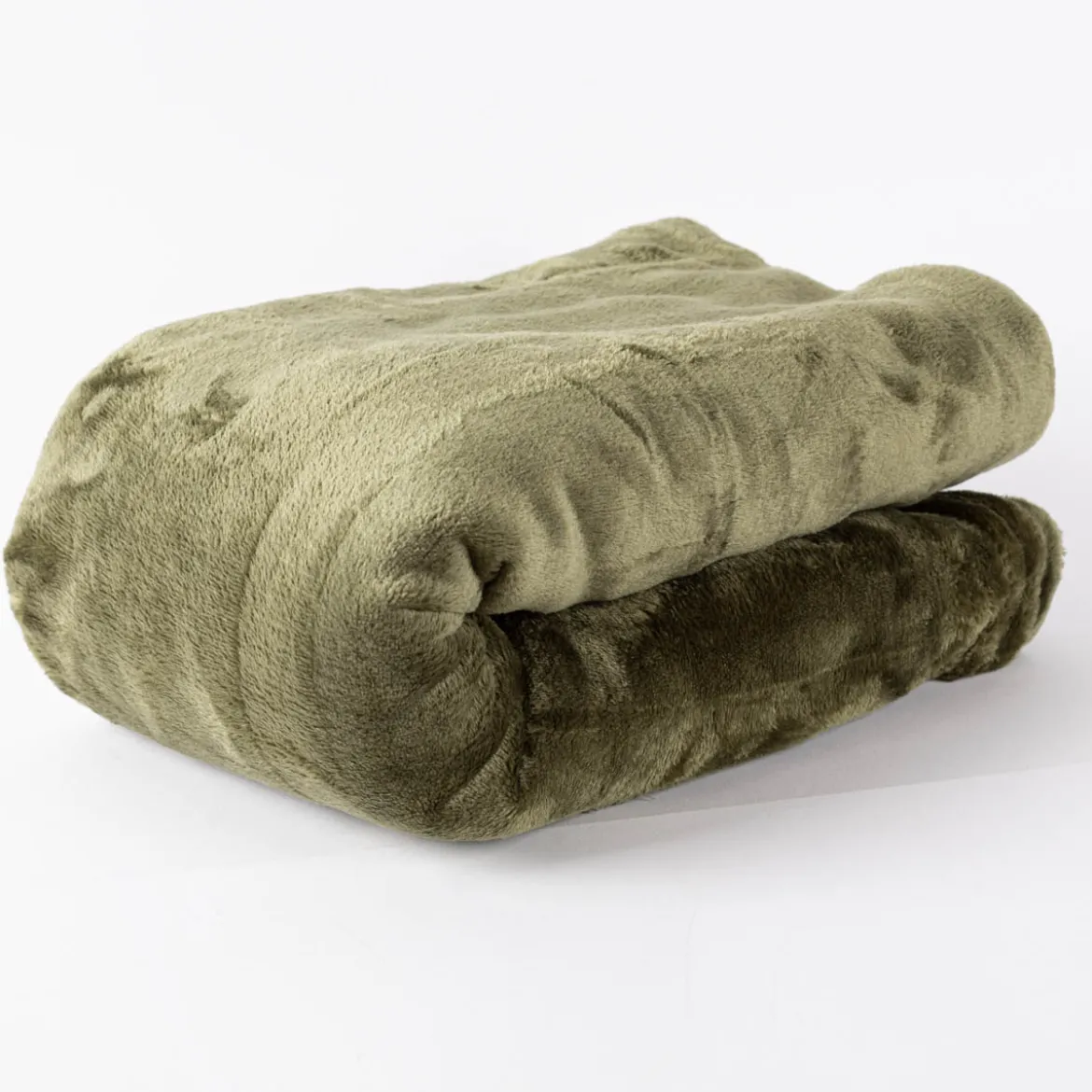 Kuscheldecke Enzo aus Mikrofaser winter green 130x180cm