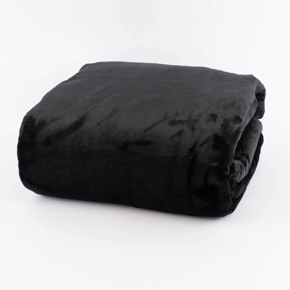 Kuscheldecke in Übergröße einfarbig schwarz 220x240cm