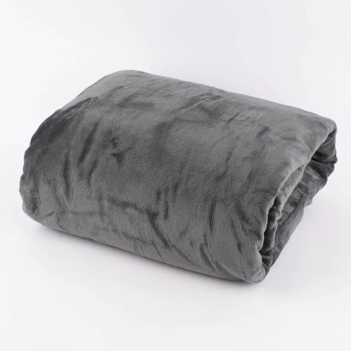 Kuscheldecke in Übergröße einfarbig dunkelgrau 220x240cm