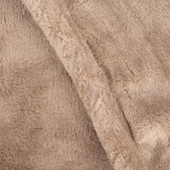 Kuscheldecke in Übergröße einfarbig beige 220x240cm
