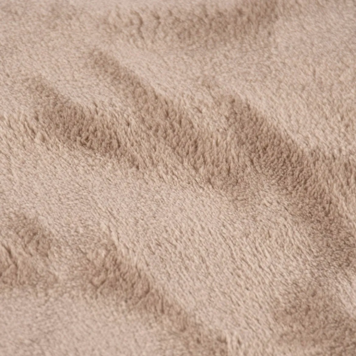 Kuscheldecke in Übergröße einfarbig beige 220x240cm