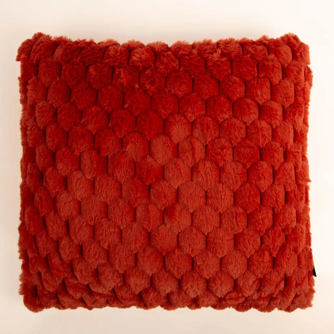 Kuschelkissen 3D Knubbel marsala rotbraun 45x45cm