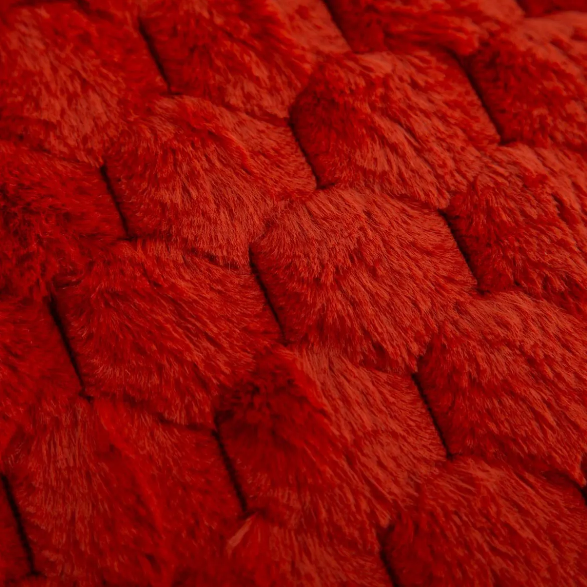 Kuschelkissen 3D Knubbel marsala rotbraun 45x45cm